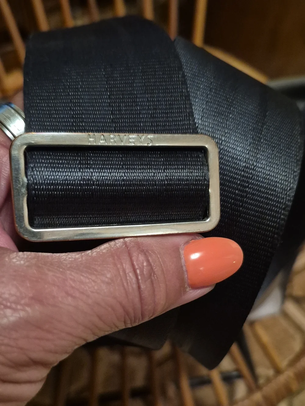 Harvey Woven Gray & Black  Crossbody Bag